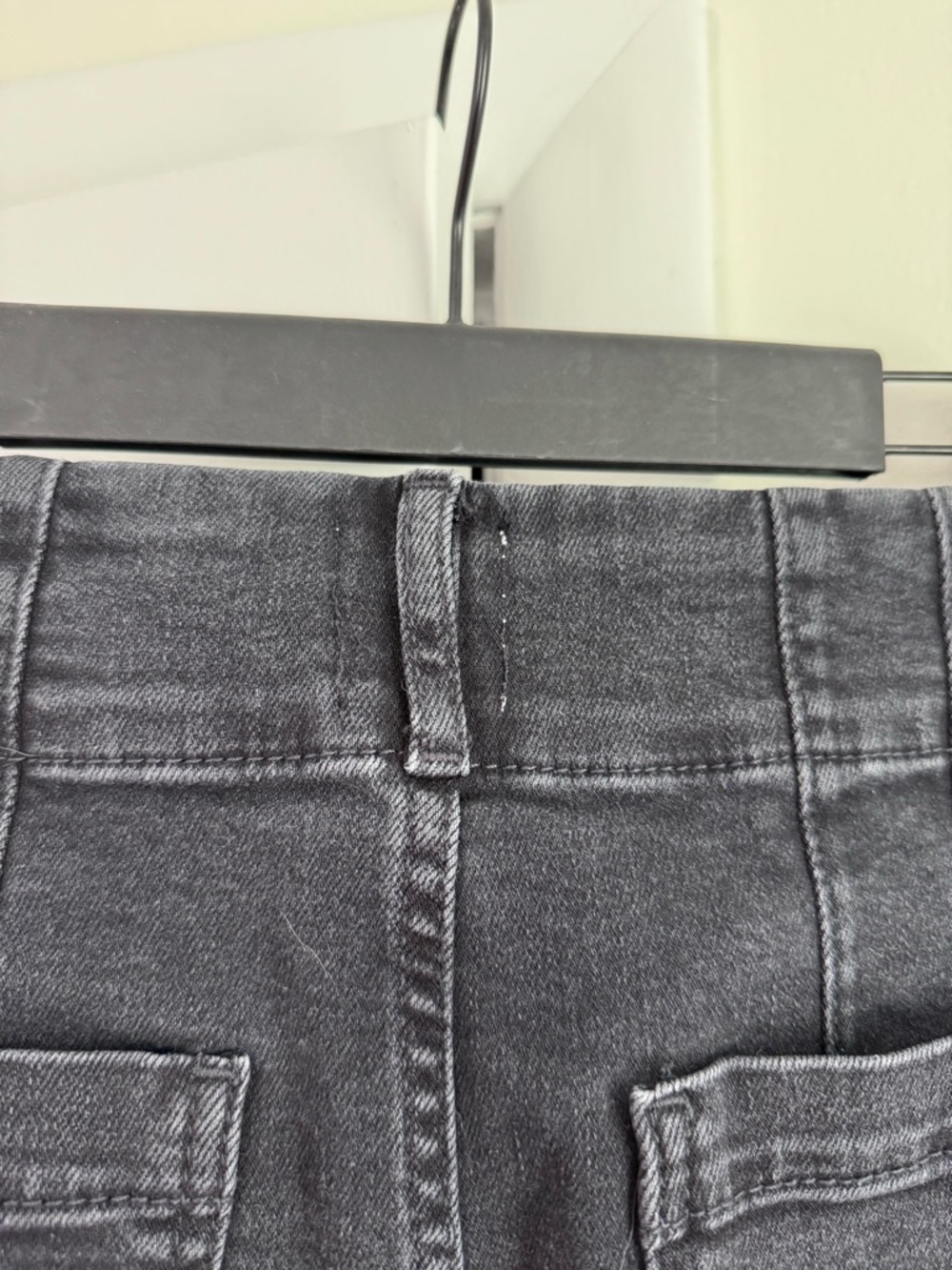 Maeve Anthropologie The Colette Wide Leg Jeans in black cropped raw hem - Picture 7 of 7